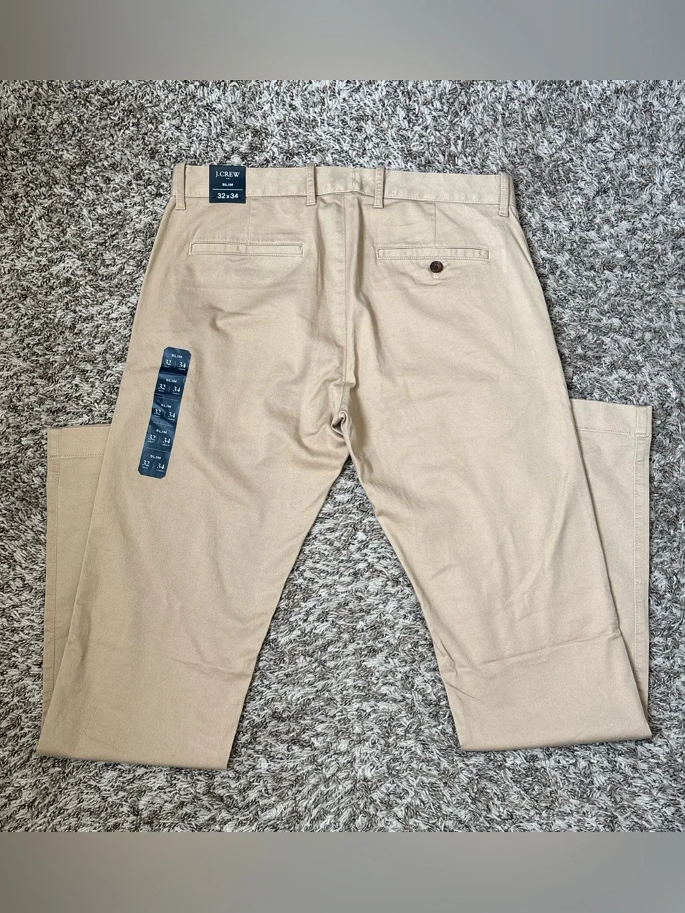 J. Crew Flex Men's Slim Fit Khaki/Chino Pants, 32x34, NWT
